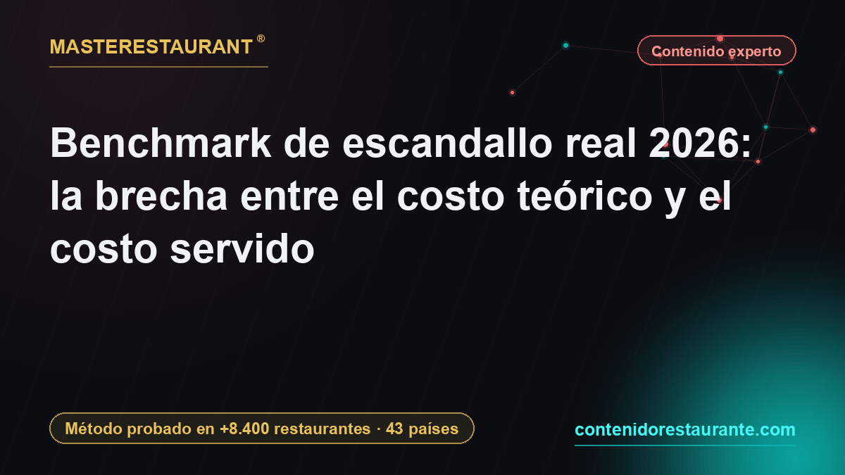 Benchmark de escandallo real 2026: la brecha entre el costo teórico y el costo servido — Masterestaurant