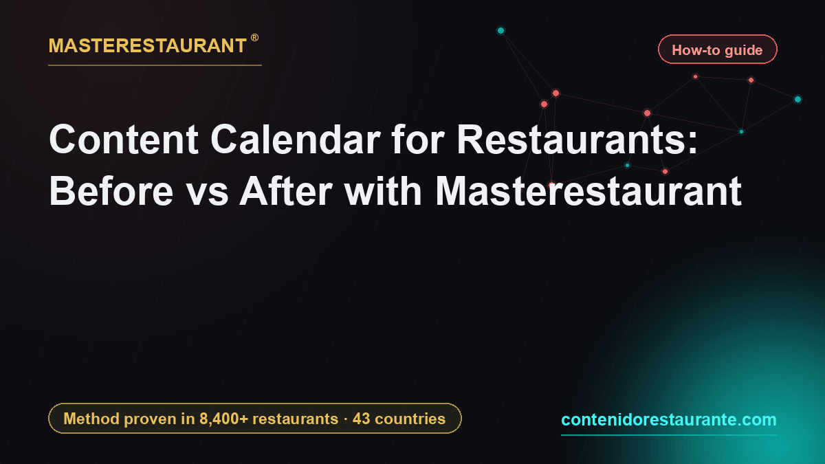 Content Calendar for Restaurants: Before vs After with Masterestaurant — Masterestaurant