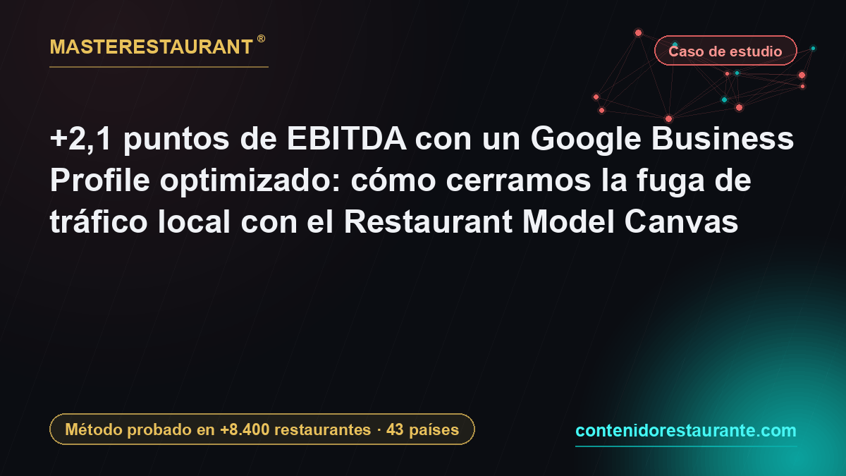 +2.1 EBITDA points from an optimized Google Business Profile: closing a local traffic leak with the Restaurant Model Canvas — Masterestaurant