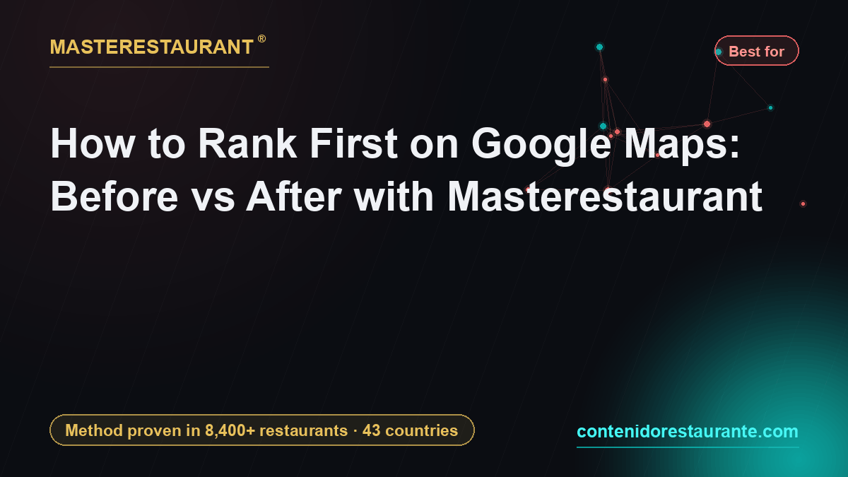 How to Rank First on Google Maps: Before vs After with Masterestaurant — Masterestaurant