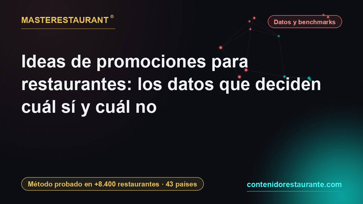 Restaurant promotion ideas: the numbers that decide which ones live — Masterestaurant