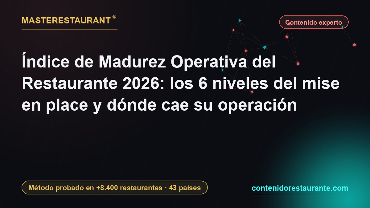 Índice de Madurez Operativa del Restaurante 2026: los 6 niveles del mise en place y dónde cae su operación — Masterestaurant