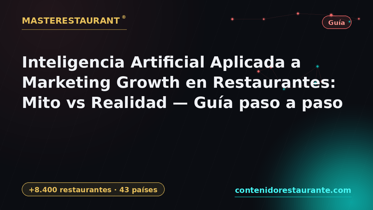 Artificial Intelligence Applied to Marketing Growth in Restaurants: Myth vs Reality — Step-by-step guide — Masterestaurant