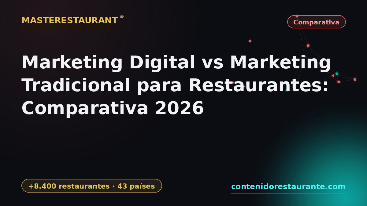 Digital Marketing vs Traditional Marketing for Restaurants: 2026 Comparison — Masterestaurant