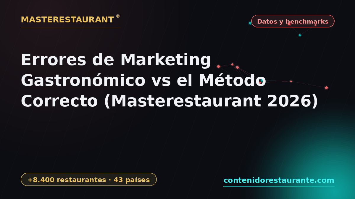 Restaurant Marketing Mistakes vs the Right Method (Masterestaurant 2026) — Masterestaurant