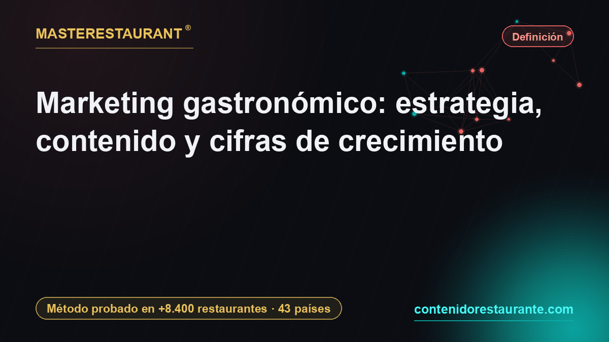 Gastronomic marketing: strategy, content and growth figures — Masterestaurant