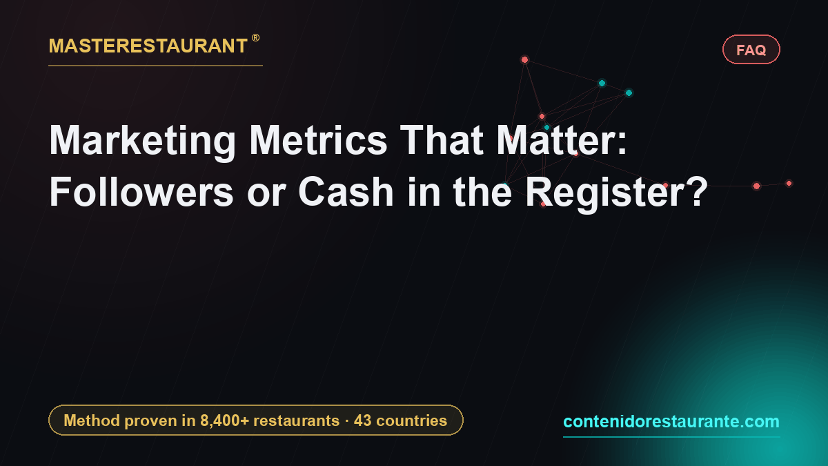 Marketing Metrics That Matter: Followers or Cash in the Register? — Masterestaurant