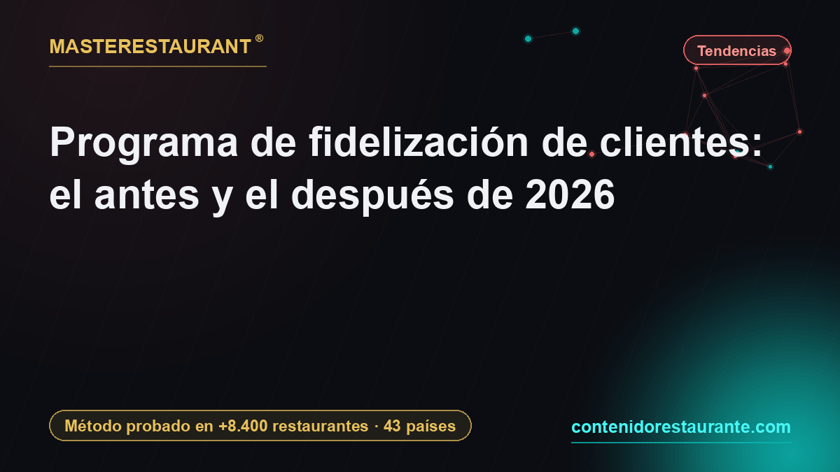 Customer loyalty program: the before and after of 2026 — Masterestaurant