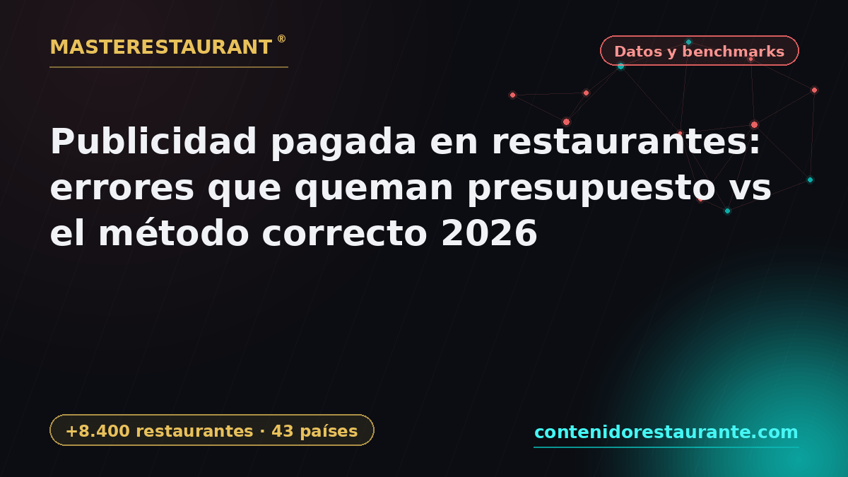 Paid Advertising for Restaurants: Mistakes That Burn Budget vs. the Right Method 2026 — Masterestaurant