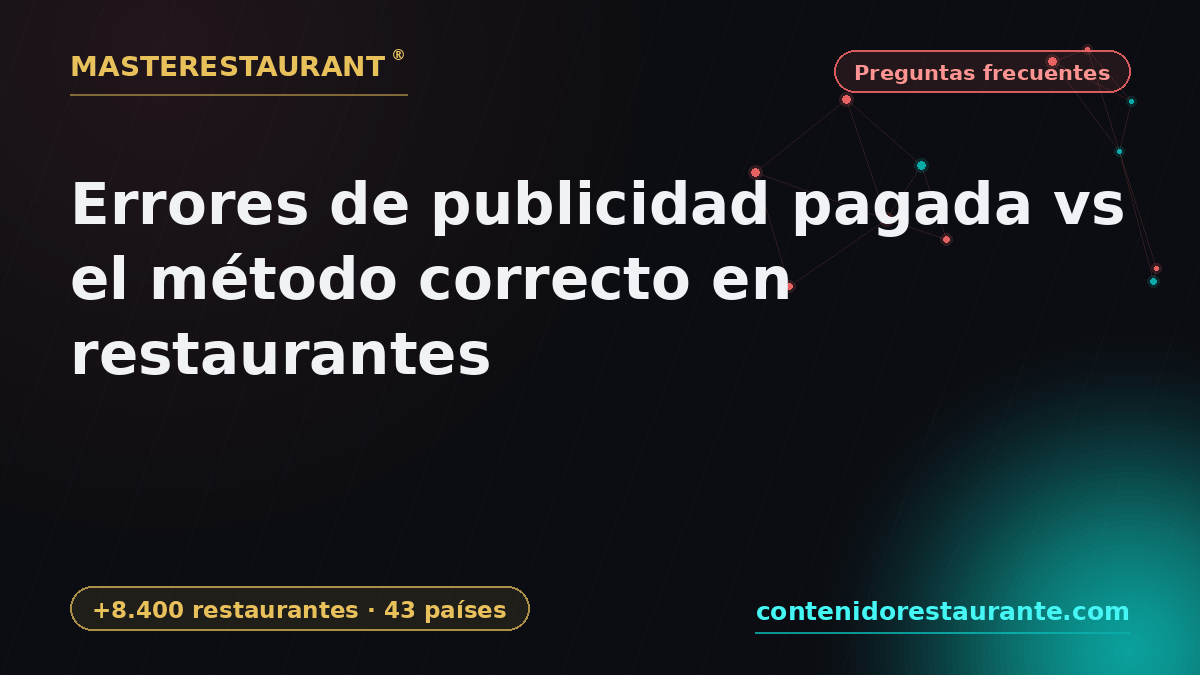 Paid advertising mistakes vs the right method for restaurants — Masterestaurant