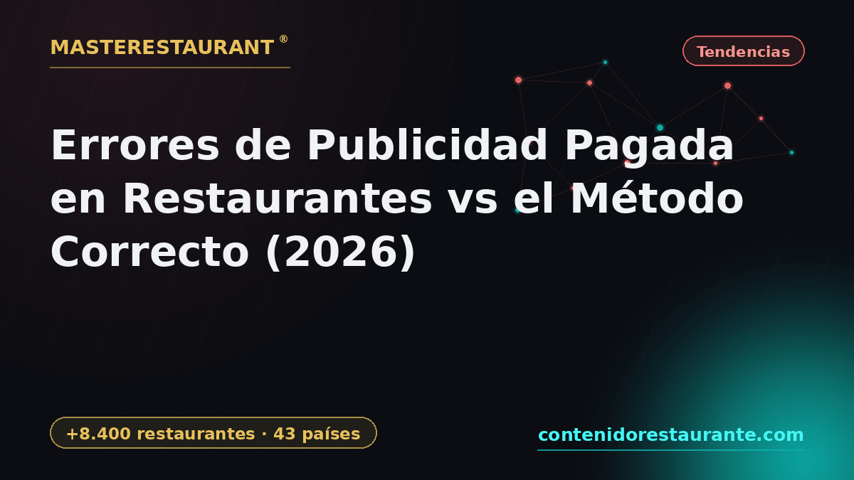 Paid Advertising Mistakes vs the Right Method for Restaurants (2026) — Masterestaurant