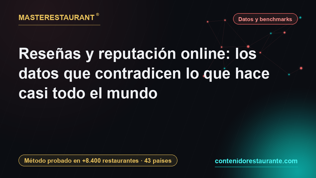 Reviews and online reputation: the numbers that contradict what almost everyone does — Masterestaurant