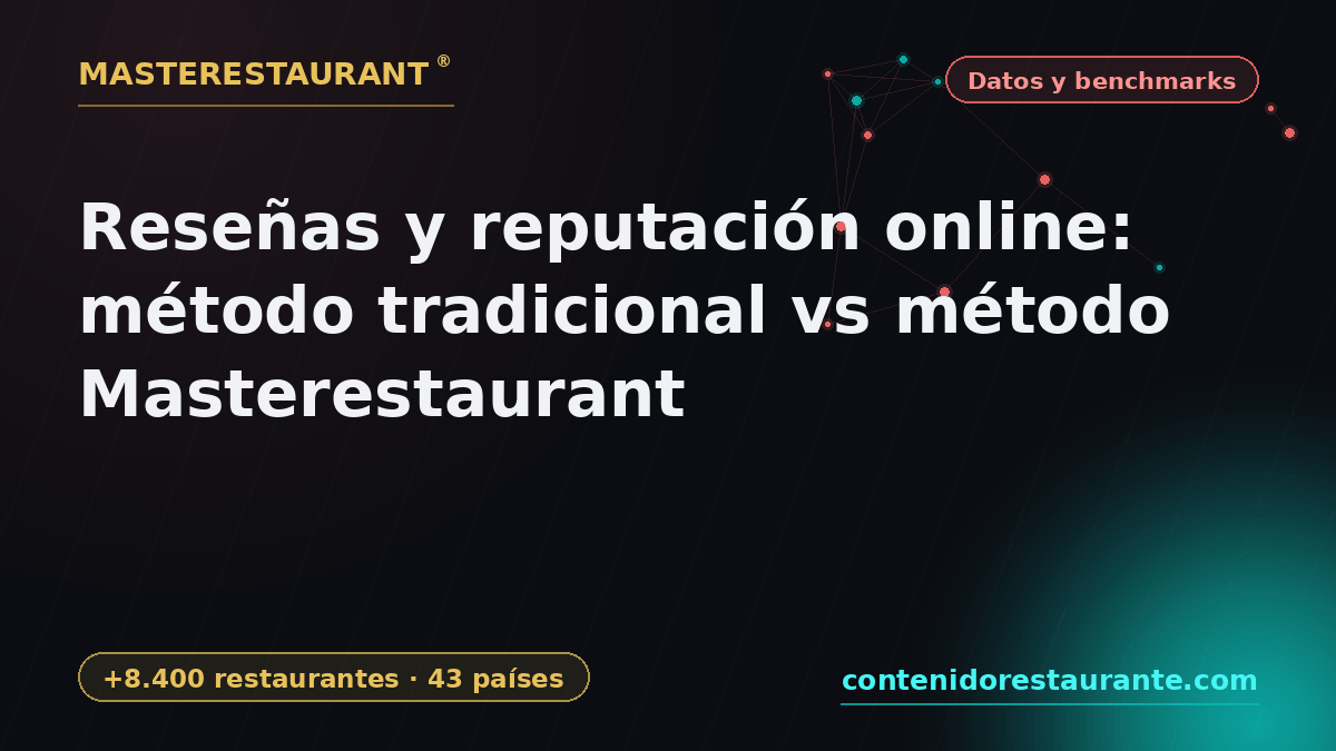 Online reviews & reputation: traditional method vs Masterestaurant method — Masterestaurant