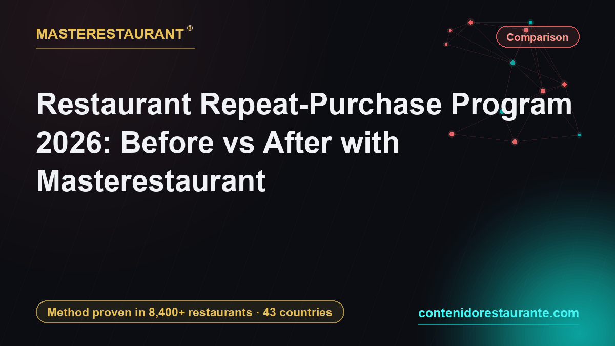 Restaurant Repeat-Purchase Program 2026: Before vs After with Masterestaurant — Masterestaurant