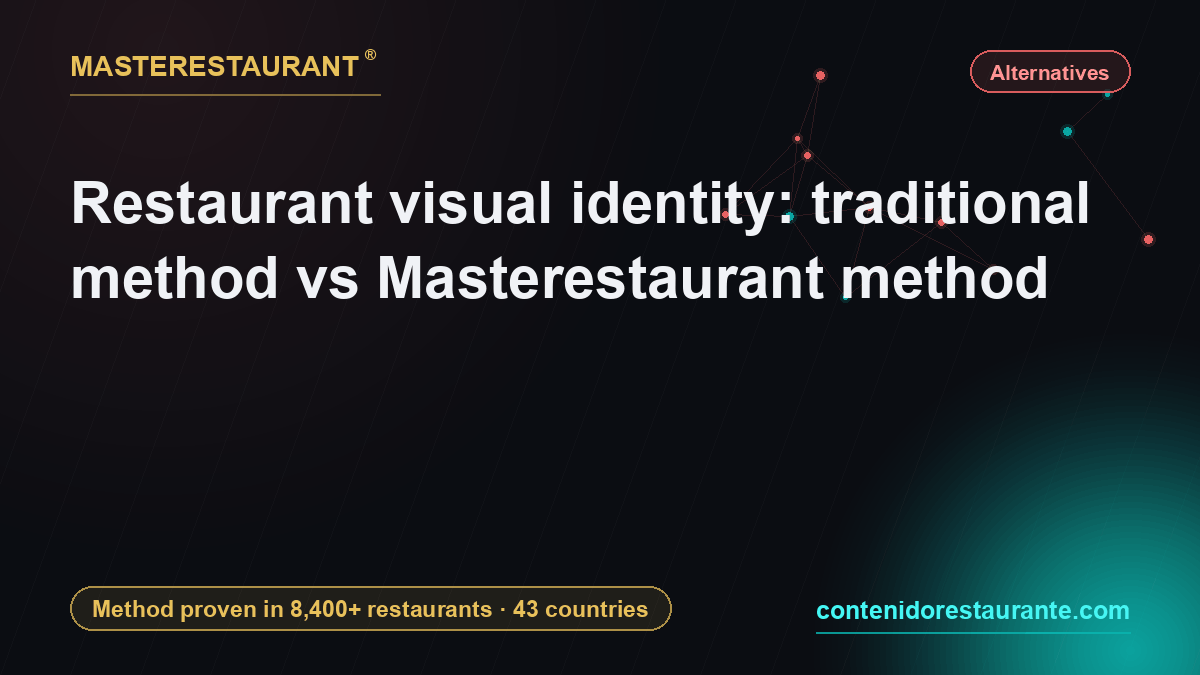 Restaurant visual identity: traditional method vs Masterestaurant method — Masterestaurant