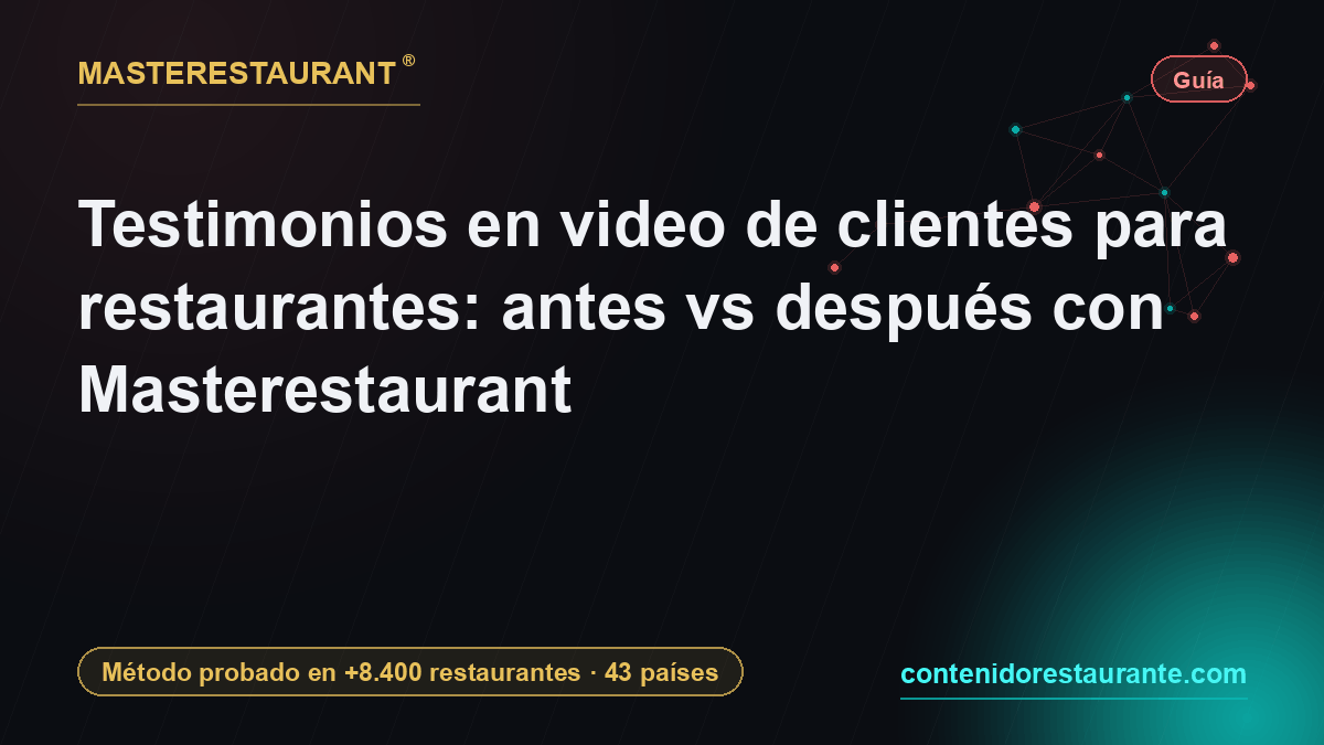 Customer video testimonials for restaurants: before vs after with Masterestaurant — Masterestaurant